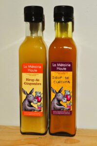 Sirops de gingembre et de curcuma